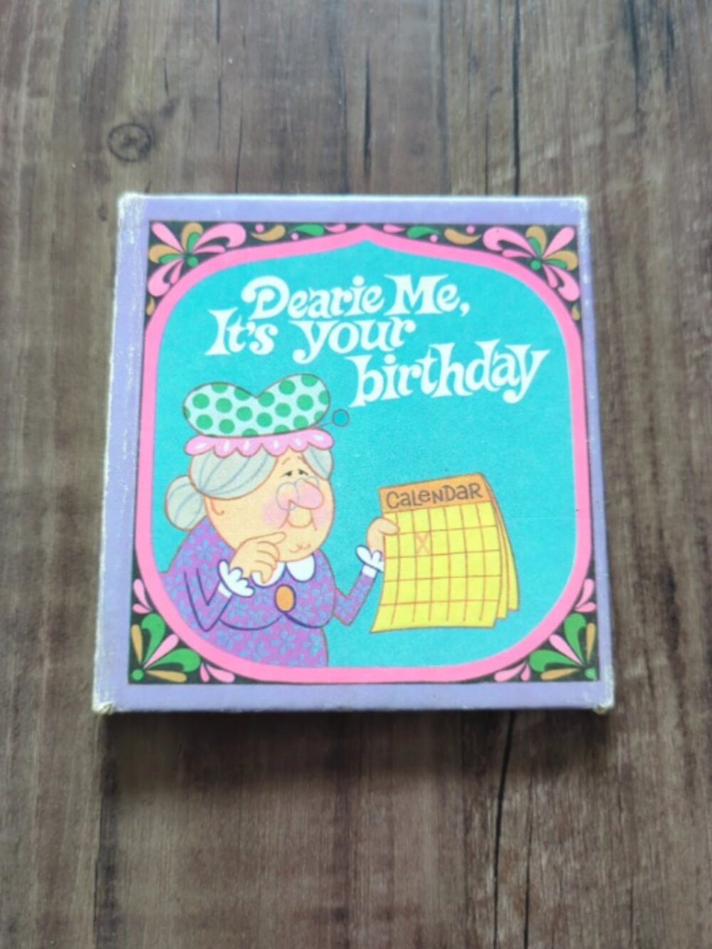Vintage 1970s American Greetings Mini Hardcover Birthday Gift Book Retro Kitsch